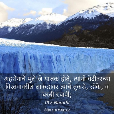 Picture 03 - लेवीय 1:8 MARIRV - अहरोनाचे मुले जे - Bible Verse Picture
