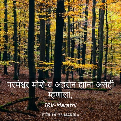 Picture 03 - लेवीय 14:33 MARIRV - परमेश्वर मोशे व - Bible Verse Picture