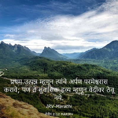 Picture 03 - लेवीय 2:12 MARIRV - प्रथम उत्पन्न - Bible Verse Picture