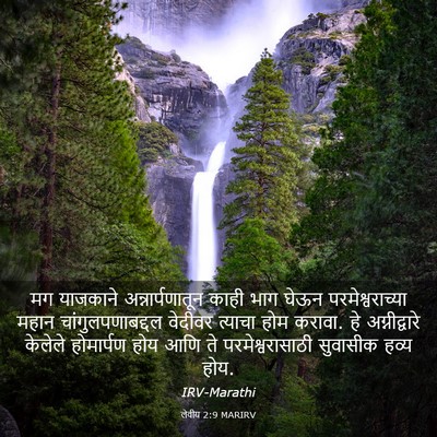 Picture 03 - लेवीय 2:9 MARIRV - मग याजकाने - Bible Verse Picture