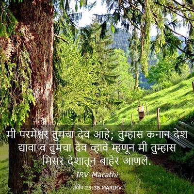Picture 03 - लेवीय 25:38 MARIRV - मी परमेश्वर तुमचा - Bible Verse Picture