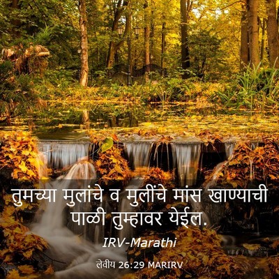 Picture 03 - लेवीय 26:29 MARIRV - तुमच्या मुलांचे व - Bible Verse Picture