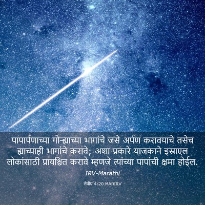 Picture 03 - लेवीय 4:20 MARIRV - पापार्पणाच्या - Bible Verse Picture