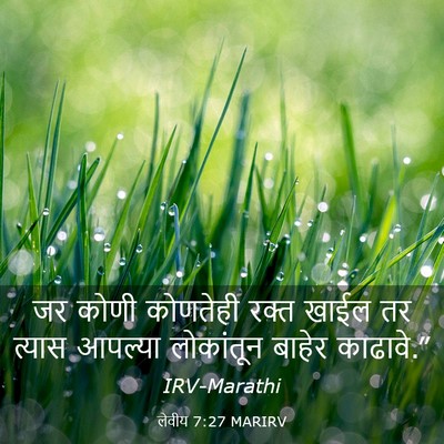 Picture 03 - लेवीय 7:27 MARIRV - जर कोणी कोणतेही - Bible Verse Picture