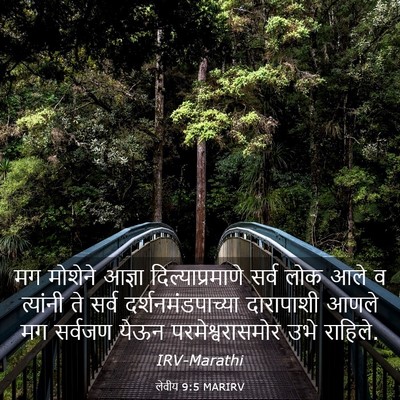 Picture 03 - लेवीय 9:5 MARIRV - मग मोशेने आज्ञा - Bible Verse Picture