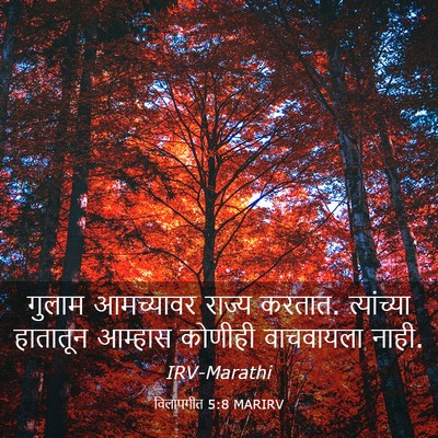 Picture 03 - विलापगीत 5:8 MARIRV - गुलाम आमच्यावर - Bible Verse Picture