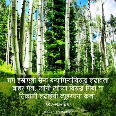 Picture 03 - शास्ते 20:20 MARIRV - मग इस्राएली सैन्य - Bible Verse Picture