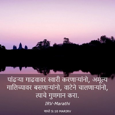 Picture 03 - शास्ते 5:10 MARIRV - पांढऱ्या गाढवावर - Bible Verse Picture