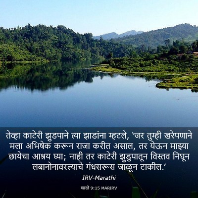 Picture 03 - शास्ते 9:15 MARIRV - तेव्हा काटेरी - Bible Verse Picture