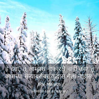 Picture 03 - स्तोत्रसंहिता 108:11 MARIRV - हे देवा, तू आम्हास - Bible Verse Picture