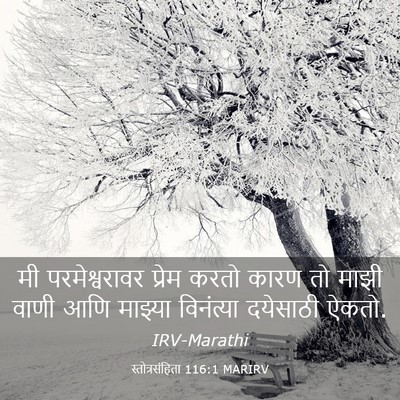 Picture 03 - स्तोत्रसंहिता 116:1 MARIRV - मी परमेश्वरावर - Bible Verse Picture