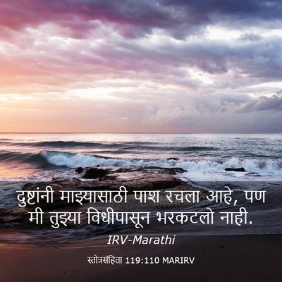 Picture 03 - स्तोत्रसंहिता 119:110 MARIRV - दुष्टांनी - Bible Verse Picture
