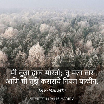 Picture 03 - स्तोत्रसंहिता 119:146 MARIRV - मी तुला हाक मारतो; - Bible Verse Picture