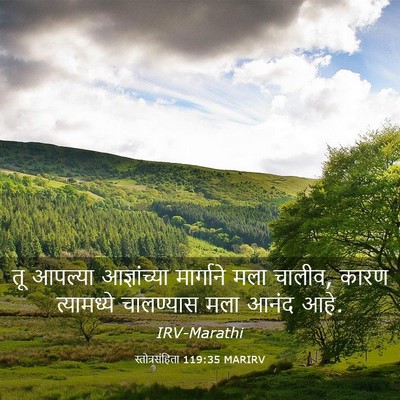 Picture 03 - स्तोत्रसंहिता 119:35 MARIRV - तू आपल्या - Bible Verse Picture