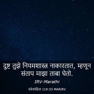 Picture 03 - स्तोत्रसंहिता 119:53 MARIRV - दुष्ट तुझे - Bible Verse Picture