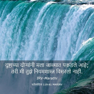 Picture 03 - स्तोत्रसंहिता 119:61 MARIRV - दुष्टाच्या - Bible Verse Picture