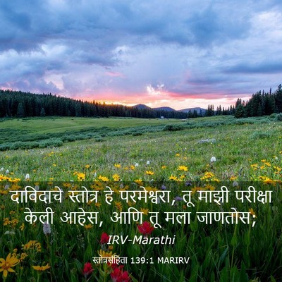 Picture 03 - स्तोत्रसंहिता 139:1 MARIRV - दाविदाचे स्तोत्र - Bible Verse Picture