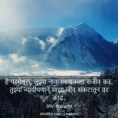 Picture 03 - स्तोत्रसंहिता 143:11 MARIRV - हे परमेश्वरा, - Bible Verse Picture
