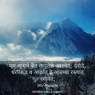 Picture 03 - स्तोत्रसंहिता 144:14 MARIRV - मग आमचे बैल - Bible Verse Picture