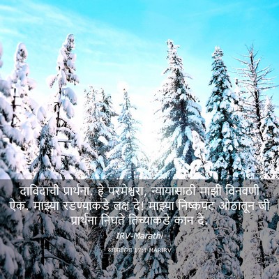 Picture 03 - स्तोत्रसंहिता 17:1 MARIRV - दाविदाची - Bible Verse Picture