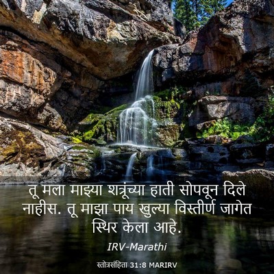 Picture 03 - स्तोत्रसंहिता 31:8 MARIRV - तू मला माझ्या - Bible Verse Picture