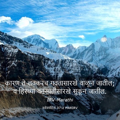 Picture 03 - स्तोत्रसंहिता 37:2 MARIRV - कारण ते लवकरच - Bible Verse Picture