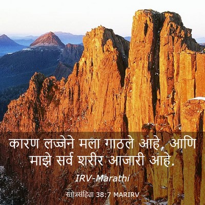Picture 03 - स्तोत्रसंहिता 38:7 MARIRV - कारण लज्जेने मला - Bible Verse Picture
