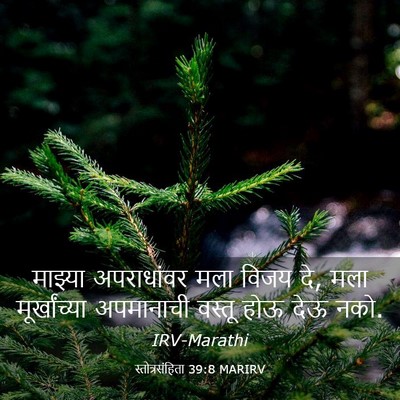 Picture 03 - स्तोत्रसंहिता 39:8 MARIRV - माझ्या अपराधांवर - Bible Verse Picture