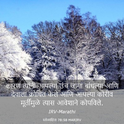 Picture 03 - स्तोत्रसंहिता 78:58 MARIRV - कारण त्यांनी - Bible Verse Picture
