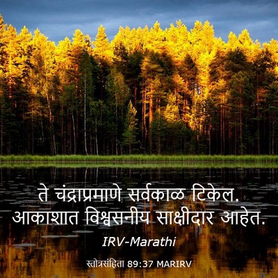 Picture 03 - स्तोत्रसंहिता 89:37 MARIRV - ते चंद्राप्रमाणे - Bible Verse Picture