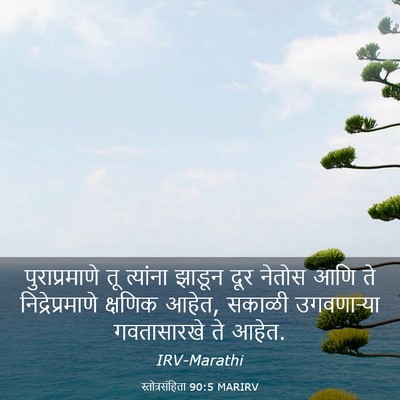 Picture 03 - स्तोत्रसंहिता 90:5 MARIRV - पुराप्रमाणे तू - Bible Verse Picture