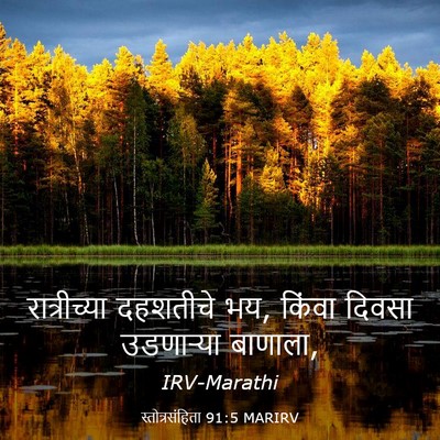 Picture 03 - स्तोत्रसंहिता 91:5 MARIRV - रात्रीच्या - Bible Verse Picture