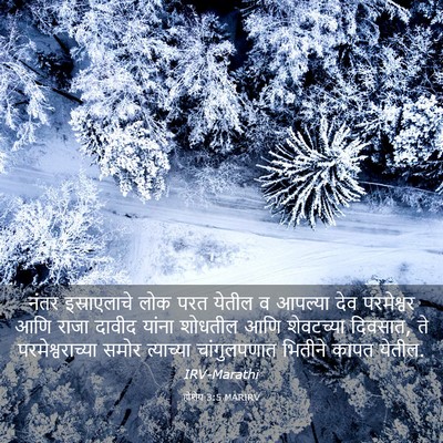 Picture 03 - होशेय 3:5 MARIRV - नंतर इस्राएलाचे - Bible Verse Picture