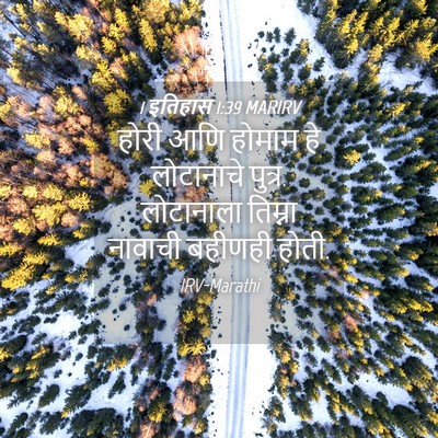 Picture 04 - 1 इतिहास 1:39 MARIRV - होरी आणि होमाम हे - Bible Verse Picture