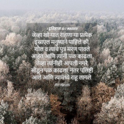 Picture 04 - 1 इतिहास 10:7 MARIRV - जेव्हा खोऱ्यात - Bible Verse Picture