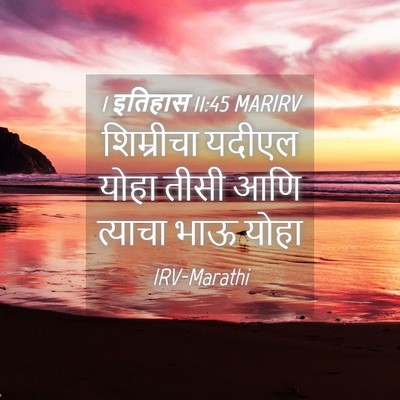 Picture 04 - 1 इतिहास 11:45 MARIRV - शिम्रीचा यदीएल - Bible Verse Picture