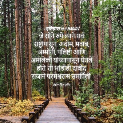 Picture 04 - 1 इतिहास 18:11 MARIRV - जे सोने रुपे - Bible Verse Picture