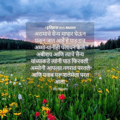 Picture 04 - 1 इतिहास 19:15 MARIRV - अरामाचे सैन्य - Bible Verse Picture