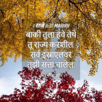 Picture 04 - 1 राजे 11:37 MARIRV - बाकी तुला हवे तेथे - Bible Verse Picture