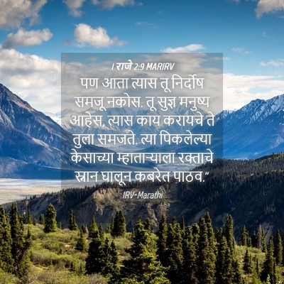 Picture 04 - 1 राजे 2:9 MARIRV - पण आता त्यास तू - Bible Verse Picture
