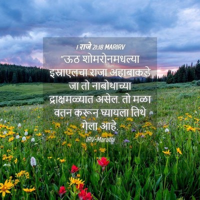 Picture 04 - 1 राजे 21:18 MARIRV - “ऊठ शोमरोनमधल्या - Bible Verse Picture