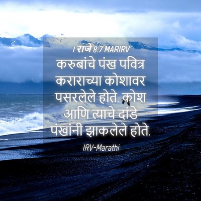 Picture 04 - 1 राजे 8:7 MARIRV - करुबांचे पंख - Bible Verse Picture