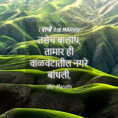 Picture 04 - 1 राजे 9:18 MARIRV - तसेच बालाथ, तामार - Bible Verse Picture