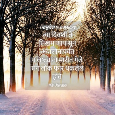 Picture 04 - 1 शमुवेल 14:31 MARIRV - त्या दिवशी ते - Bible Verse Picture