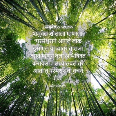Picture 04 - 1 शमुवेल 15:1 MARIRV - शमुवेल शौलाला - Bible Verse Picture