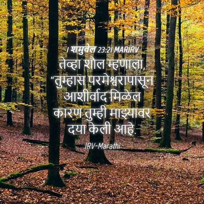 Picture 04 - 1 शमुवेल 23:21 MARIRV - तेव्हा शौल - Bible Verse Picture