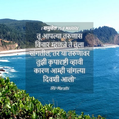 Picture 04 - 1 शमुवेल 25:8 MARIRV - तू आपल्या तरुणास - Bible Verse Picture