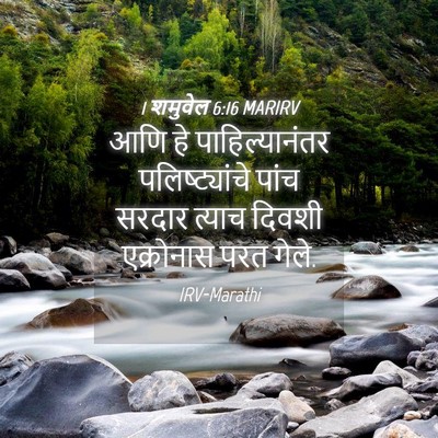 Picture 04 - 1 शमुवेल 6:16 MARIRV - आणि हे - Bible Verse Picture
