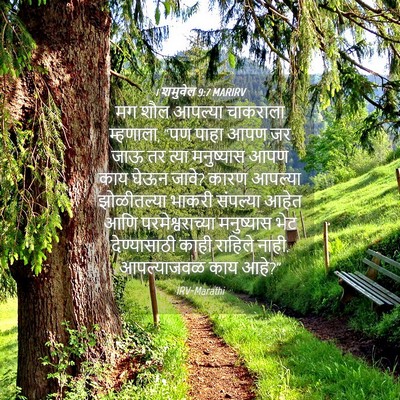 Picture 04 - 1 शमुवेल 9:7 MARIRV - मग शौल आपल्या - Bible Verse Picture