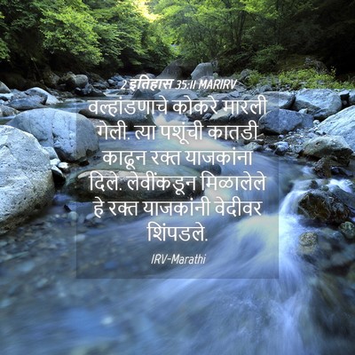 Picture 04 - 2 इतिहास 35:11 MARIRV - वल्हांडणाचे कोकरे - Bible Verse Picture